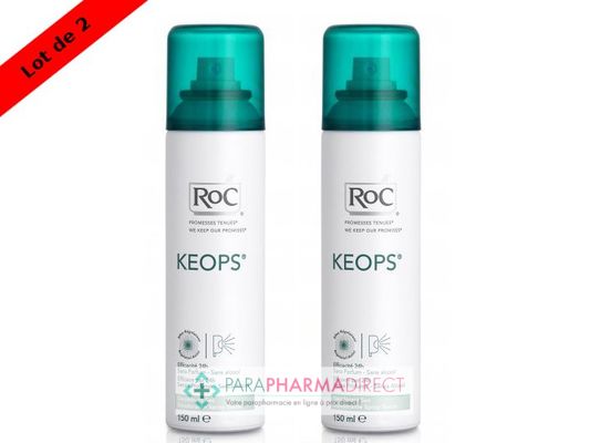 Corps / Beauté Roc Keops Déodorant Spray Sec 2x150ml