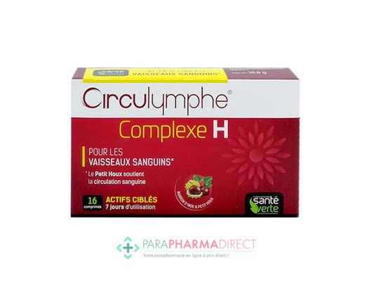 Nutrition / Sport Santé Verte Circulymphe Complexe H pour les Vaisseaux Sanguins 16 comprimés