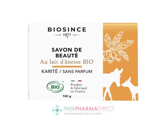 Corps / Beauté BioSince 1975 Savon de Beauté au Lait d'Anesse BIO Karité Sans Parfum 100g