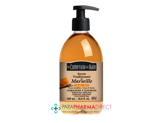 Corps / Beauté Le Comptoir du Bain Savon Liquide de Marseille Vanille & Miel 500ml