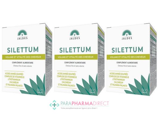 Nutrition / Sport Jaldes Silettum Volume & Vitalité des Cheveux 3x60 Gélules 1 MOIS OFFERT