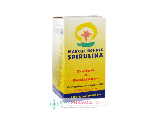 Nutrition / Sport Marcus Rohrer Spirulina 180 Comprimés : Forme / Fatigue pour Compléments Alimentaires