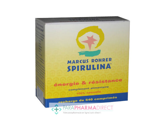 Nutrition / Sport Marcus Rohrer Spirulina Recharge 540 Comprimés : Forme / Fatigue pour Compléments Alimentaires