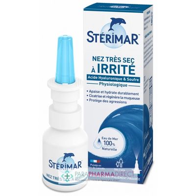 Hygiène / Bien-Être Stérimar Nez très Sec à Irrité - Physiologique - Spray Nasal 20 ml