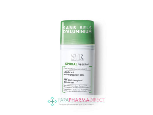 Corps / Beauté SVR Spirial Végétal Roll-On Déodorant Anti-Transpirant Intense 48H Sans Sels d'Aluminium 50ml