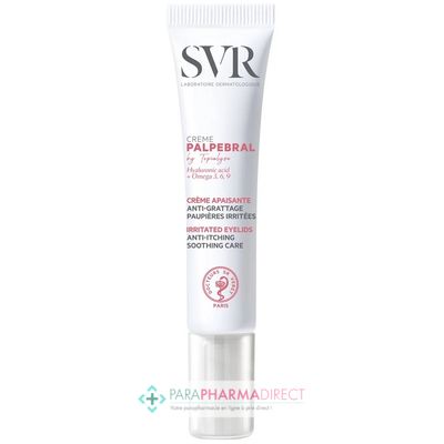 Hygiène / Bien-Être SVR PALPEBRAL CREME - Crème Apaisante, Anti-Grattage, Paupières Irrités 15 ml