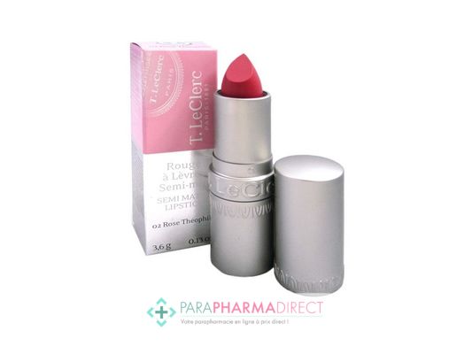 Corps / Beauté T.LeClerc Rouge à Lèvres Semi-mat 02 Rose Théophile : Lèvres pour Maquillage
