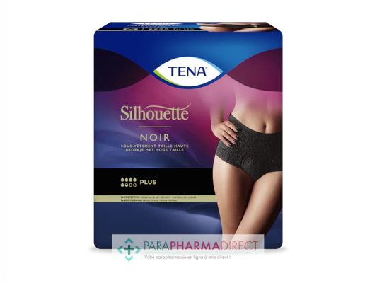 Hygiène / Bien-Être Tena Silhouette Noir Plus Taille L Sous Vêtement Taille Haute x8