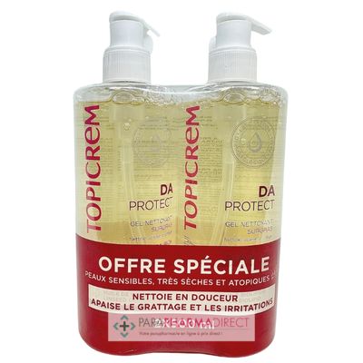 Corps / Beauté Topicrem DA PROTECT Gel Nettoyant Surgras 2x500ml