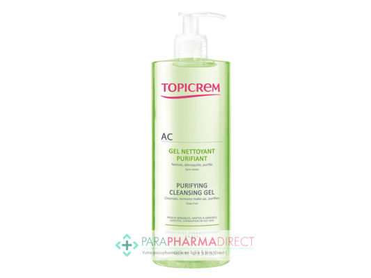 Corps / Beauté Topicrem AC Gel Nettoyant Purifiant Peaux Mixtes à Grasses 400ml : Acné / Peaux Jeunes pour Visage
