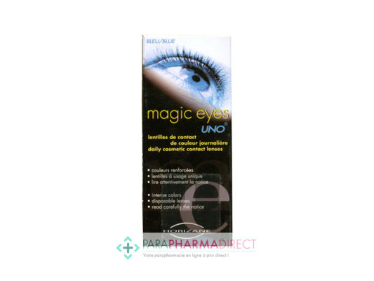 Hygiène / Bien-Être Magic Eyes Uno Lentilles Journalières de Cosmétologie Couleur Bleu