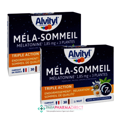 Nutrition / Sport Alvityl Méla-Sommeil - LOT de 2x30 Gélules