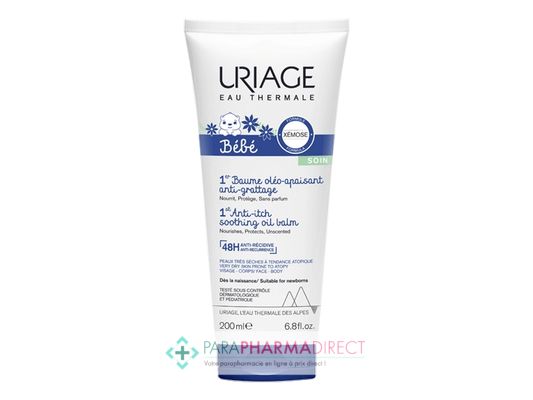 Bébé / Grossesse Uriage Bébé 1er Baume Oléo-Apaisant Anti-Grattage 200ml : Soins de Peau pour Bébé / Enfant