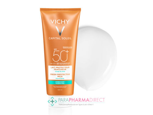 Corps / Beauté Vichy Capital Soleil SPF50+ Lait Hydratant Fraîcheur 300ml : Protection pour Solaires