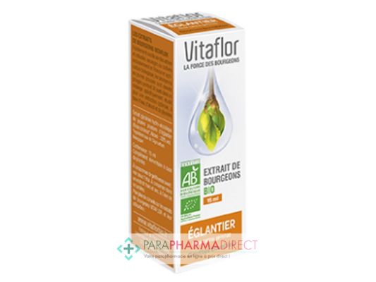 Nutrition / Sport Vitaflor Extrait de Bourgeons BIO Gouttes Buvables Eglantier Infections ORL Immunostimulant 15ml