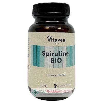 Nutrition / Sport Vitavea Spiruline BIO - Tonus & Vitalité - 30 comprimés : Forme / Fatigue pour Compléments Alimentaires