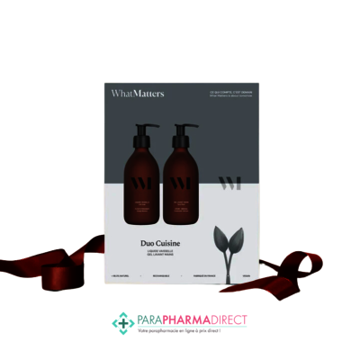 Corps / Beauté WhatMatters Duo Cuisine - Liquide Vaisselle Fleur d'Oranger BIO 290ml + Gel Lavant Mains Cèdre & Mimosa BIO 290ml