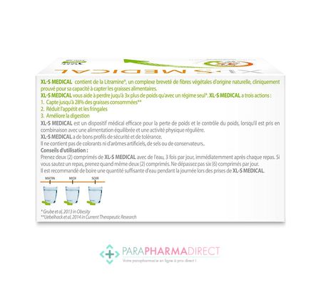 Nutrition / Sport XLS Medical Capteur De Graisses 180 comprimés