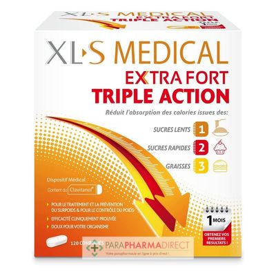 Nutrition / Sport XLS Medical Extra Fort Triple Action 120 Comprimés