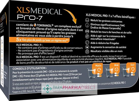 Nutrition / Sport XLS Medical Pro 7 Perte de Poids 180 gélules