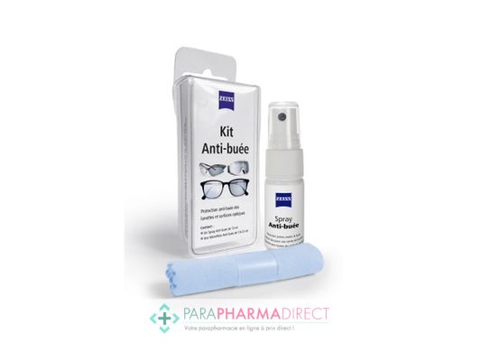 Hygiène / Bien-Être Zeiss Kit Anti-Buée Spray 15ml + Lingette Microfibre