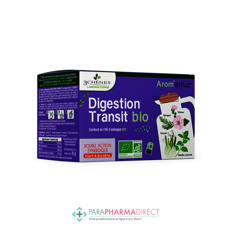 Arom'Infuz Digestion Transit - Les Trois Chênes - FR