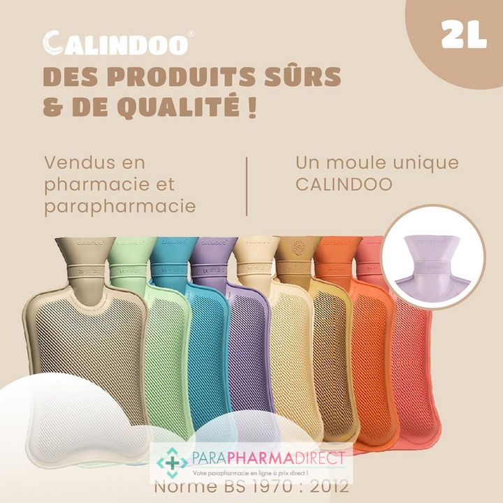 Calindoo Bouillotte à Eau PASTEL 2L - Marron - Paraphamadirect