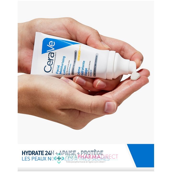 Cerave Crème Hydratante Visage SPF30 52 ml - Kadisse