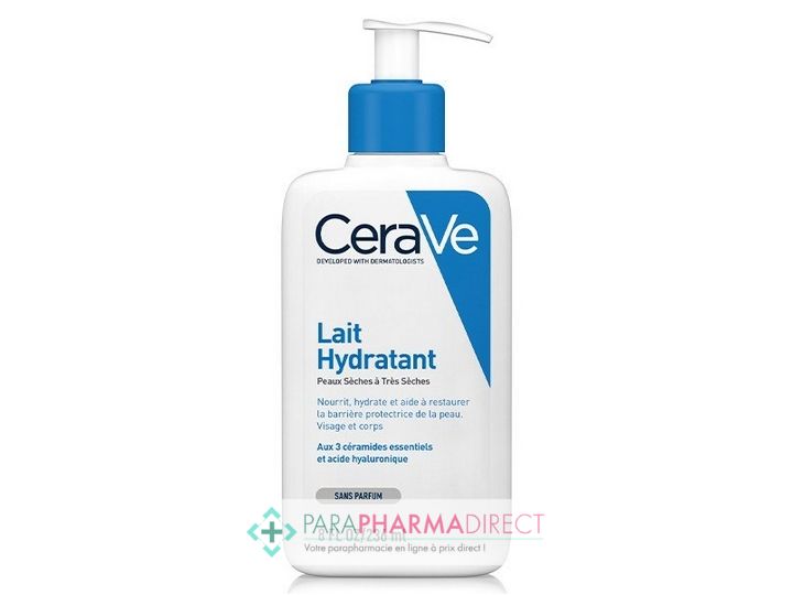 Cerave Soin Corps Lait Hydratant 236ml - Visage et Corps à l'Acide  Hyaluronique pour les Peaux Sèches à très Sèches : : Beauté et  Parfum