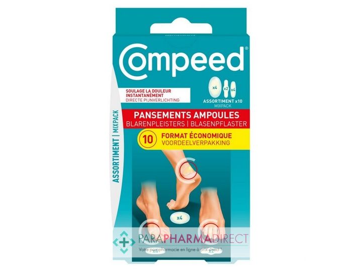 Compeed Pansements Ampoules Assortiment x10 - Paraphamadirect