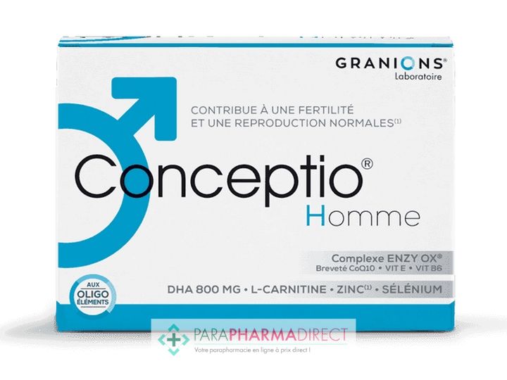 Granions Conceptio Homme - Fertilité & Reproduction Normales - 90 capsules  + 30 sachets