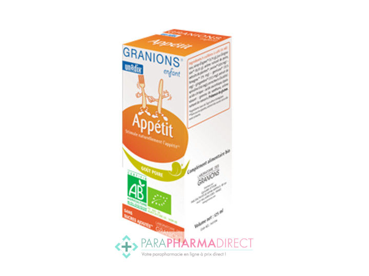 Granions Enfant Appétit BIO Sirop Stimule l'Appétit Goût ... Granions Enfant Appétit BIO Sirop Stimule l'Appétit Goût ...