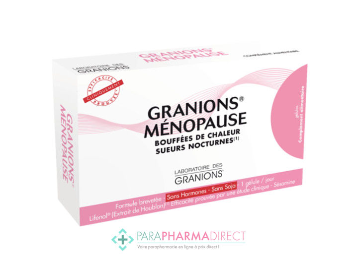 Granions Ménopause Bouffées de Chaleur Sueurs Nocturnes 56 Gélules