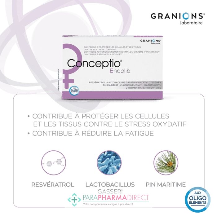 Granions Conceptio Homme - Fertilité & Reproduction Normales - 90 capsules  + 30 sachets - Paraphamadirect