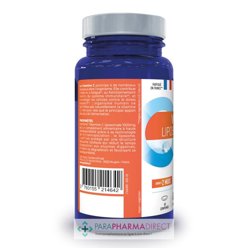 Granions Vitamine C Liposomale 1000 mg - Energie, Immunité ...