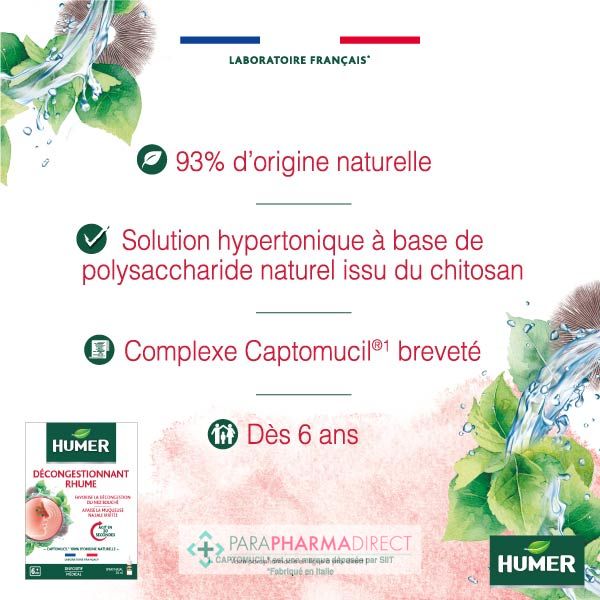 Humer Décongestionnant Rhume - Spray Nasal 20 ml