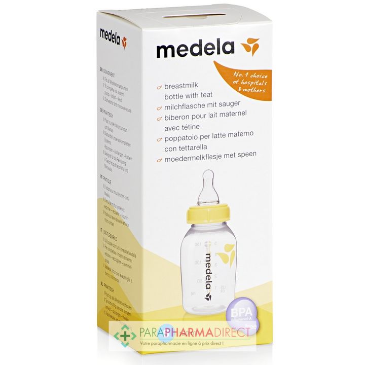 Medela Biberon 150ml + Tétine Taille S sans BPA - Paraphamadirect