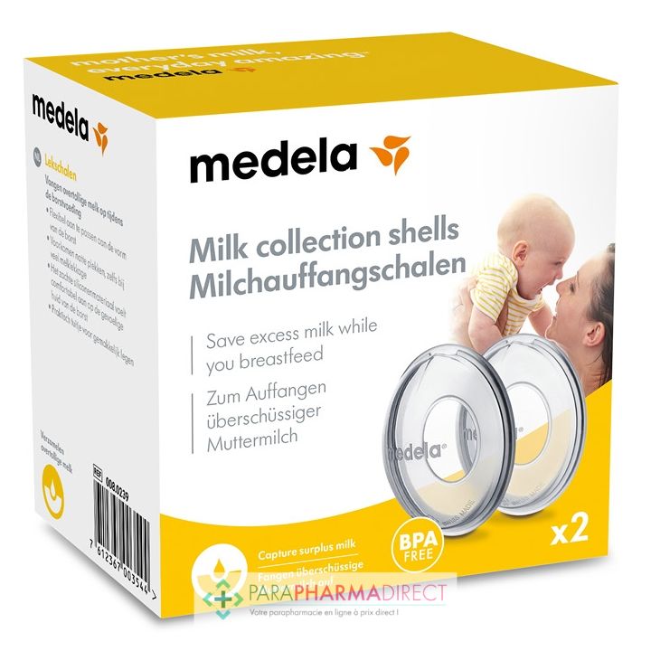 Medela Coupelles Recueil Lait x2 - Paraphamadirect