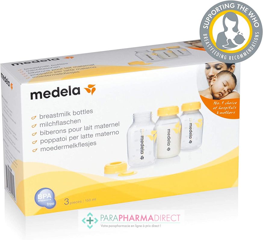 Biberons pour lait maternel, Biberons pour l'allaitement, Medela