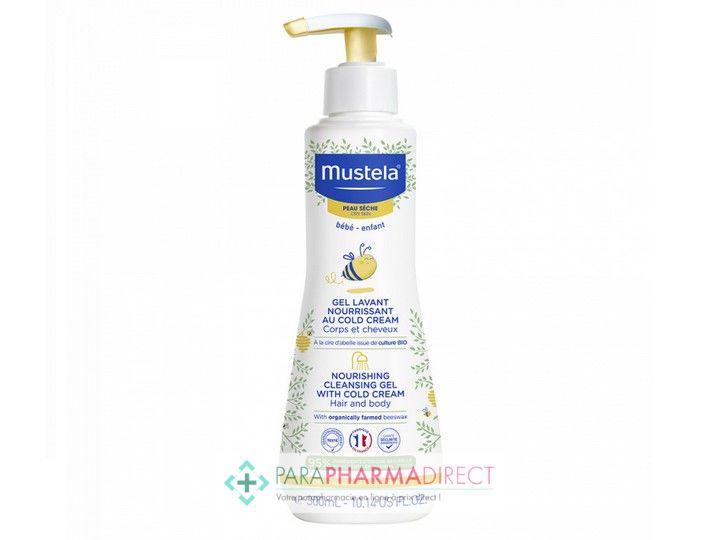 Mustela Peau Seche Gel Lavant Nourrissant Au Cold Cream 300ml Paraphamadirect