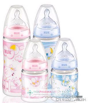 NUK FIRST CHOICE+ BIBERON D'APPRENTISSAGE 6-18 MOIS 150 ML BLANC