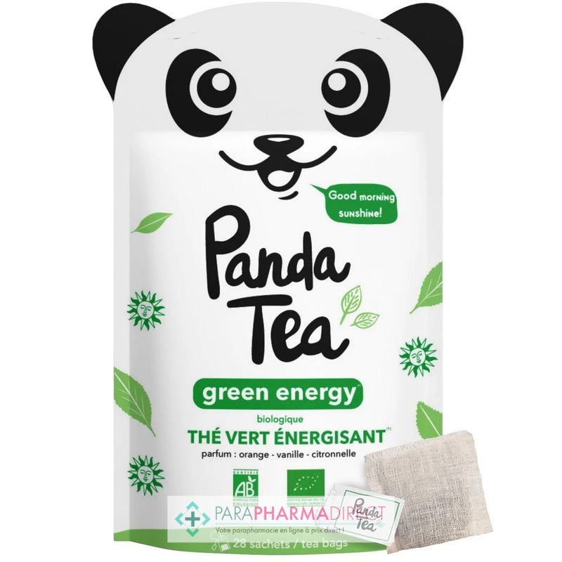 Panda Tea - Green Energy - Thé Vert Energisant - BIO - 28 sachets