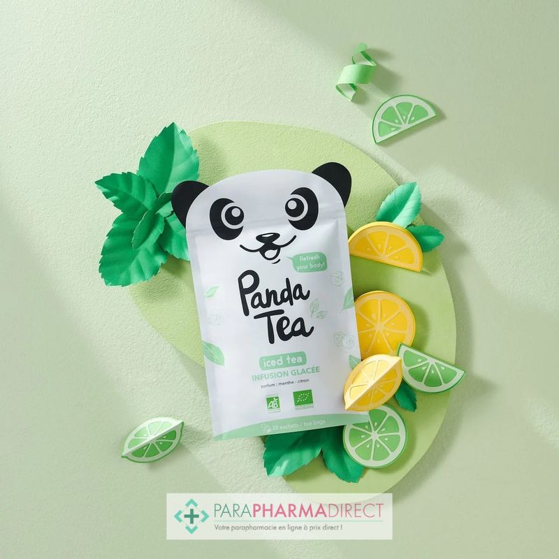 Panda Tea Iced Tea Pêche, 28 sachets