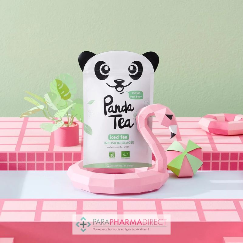 Panda Tea - Iced detox - Thé & infusions detox glacé certifié bio - 28  sachets : : Epicerie