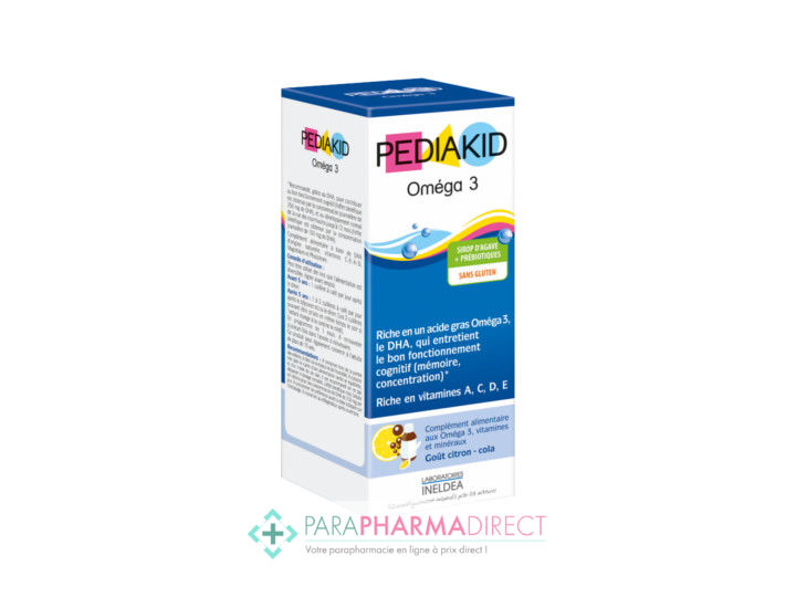 Pediakid Eveil Croissance Sirop Omega 3 Gout Citron Cola 125ml Paraphamadirect Pediakid Eveil Croissance Sirop Omega 3 Gout Citron Cola 125ml Paraphamadirect