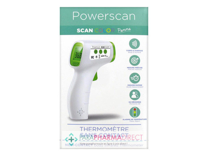 Powerscan Scan Color Thermometre Frontal Sans Contact Infrarouge Paraphamadirect Powerscan Scan Color Thermometre Frontal Sans Contact Infrarouge Paraphamadirect