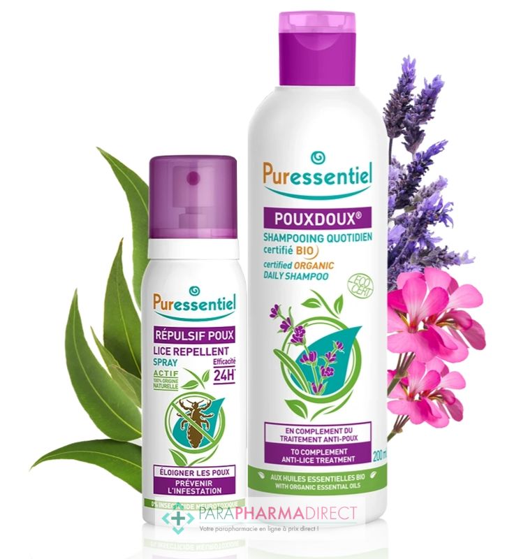 Puressentiel Anti-poux Shampooing 150ml + Spray Répulsif 200ml