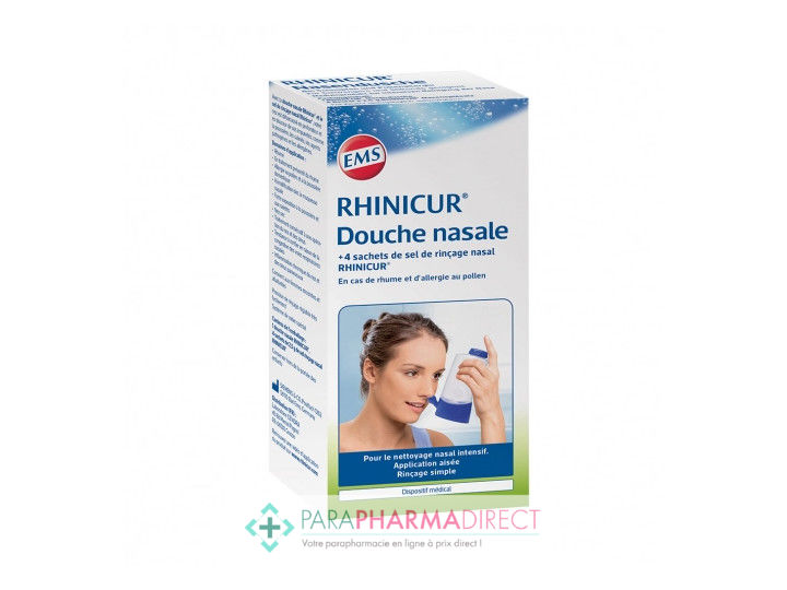 Rhinicur Douche Nasale + 4 Sachets Sel de Rinçage - Paraphamadirect