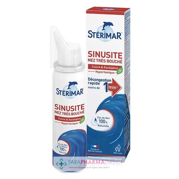 Stérimar Sinusite Nez Très Bouché - Hypertonique - Spray Nasal 50 ml -  Paraphamadirect