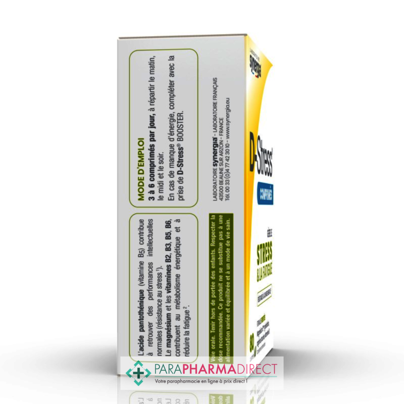 Synergia D-Stress 80 comprimés - Paraphamadirect